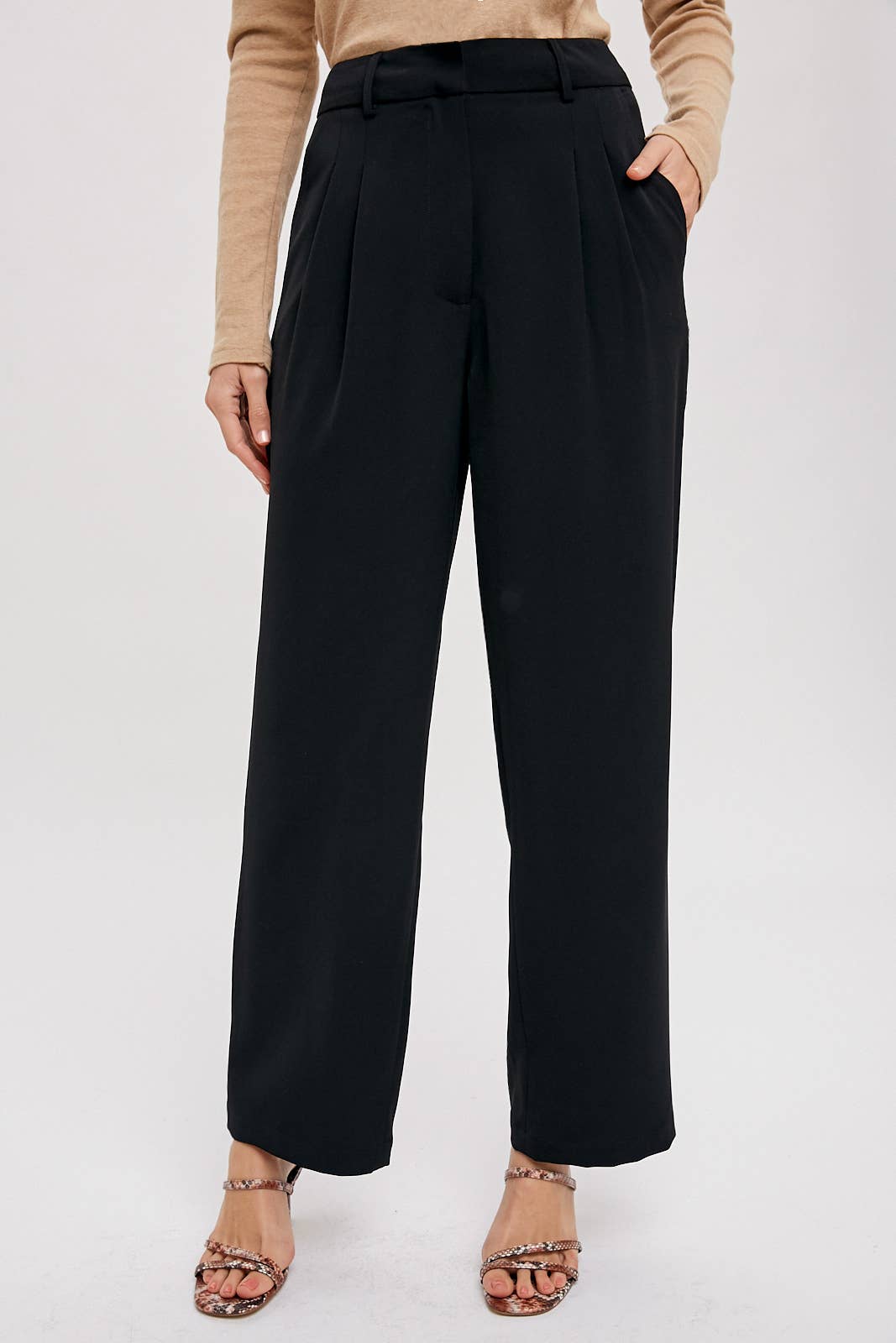 Tailored High Waisted Pants