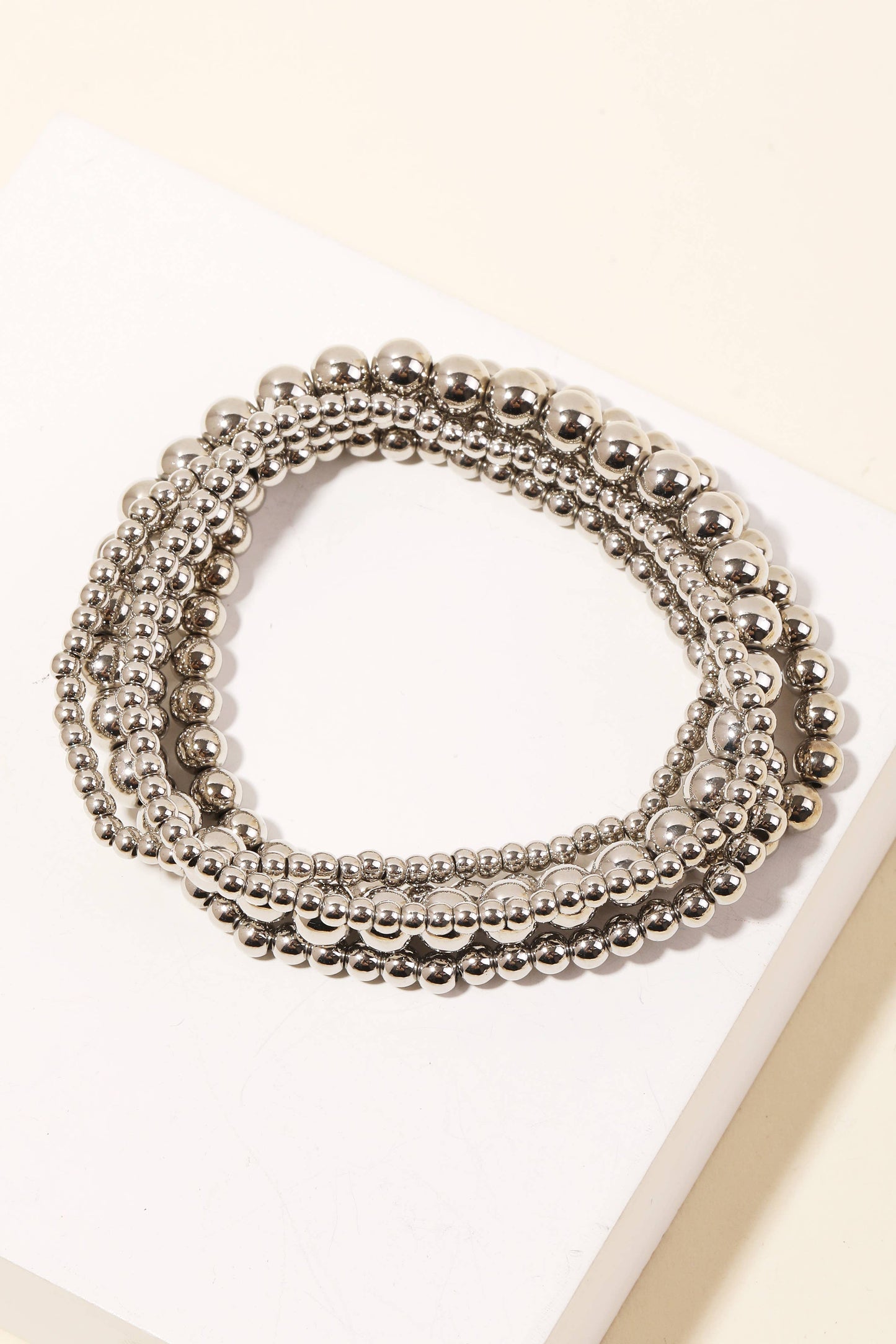 Assorted Gold Beaded Bracelet Set