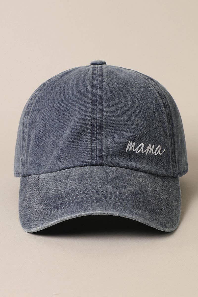 Mama Lettering Embroidery Baseball Cap