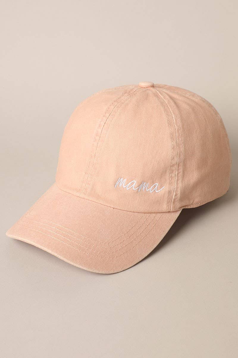 Mama Lettering Embroidery Baseball Cap