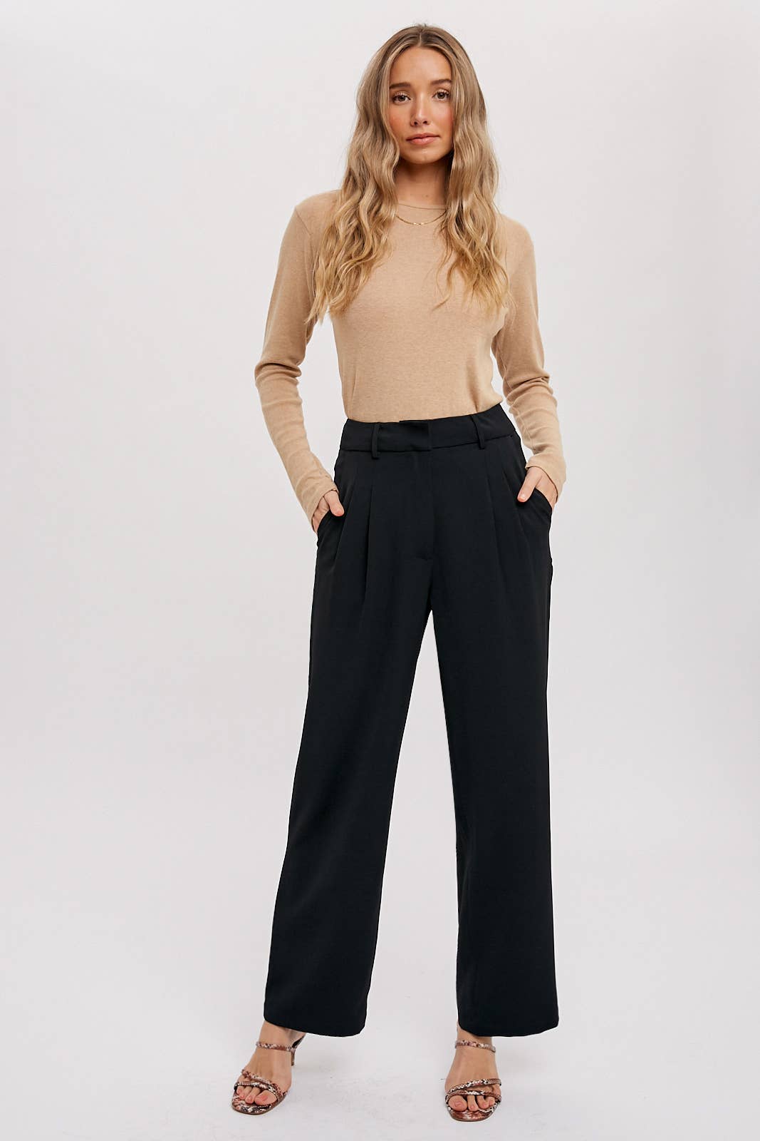 Tailored High Waisted Pants