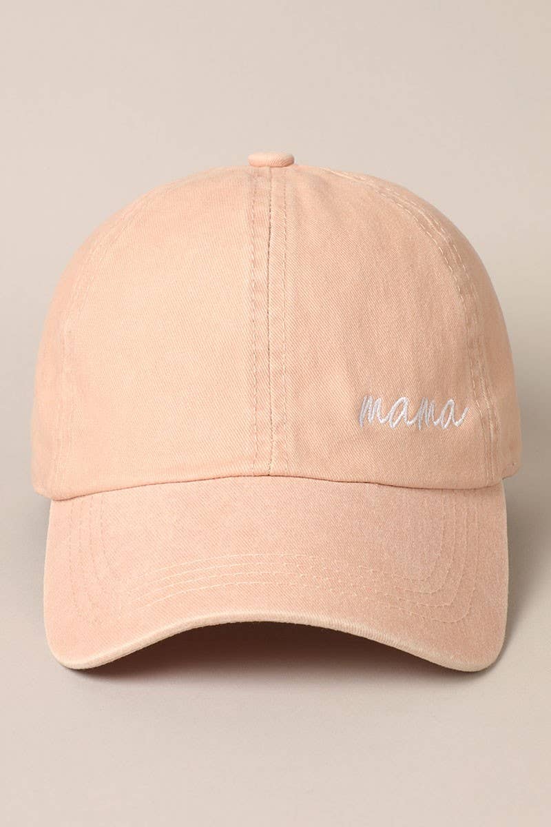 Mama Lettering Embroidery Baseball Cap