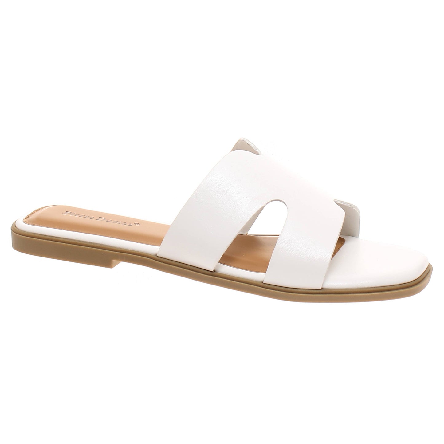 Trendy H-Shaped White Sandals