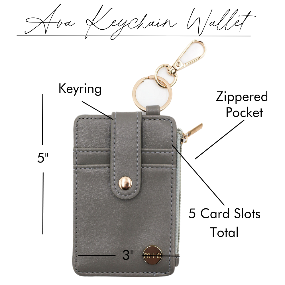 Ava Handheld Keychain Wallet Backpack Purse Accessory