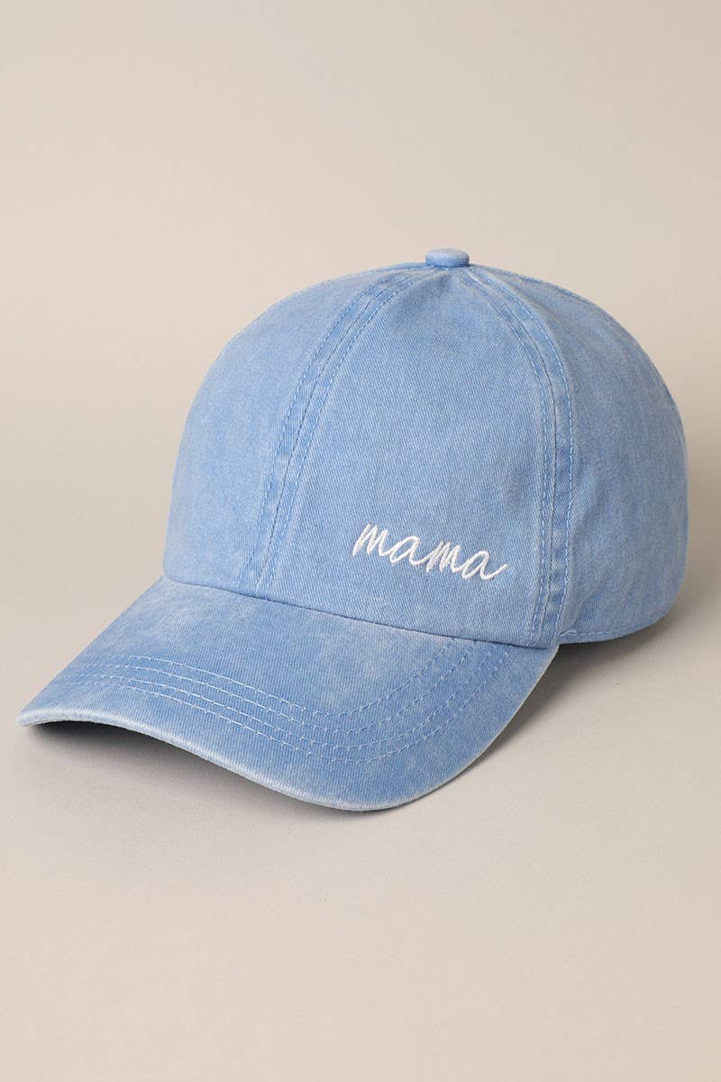 Mama Lettering Embroidery Baseball Cap