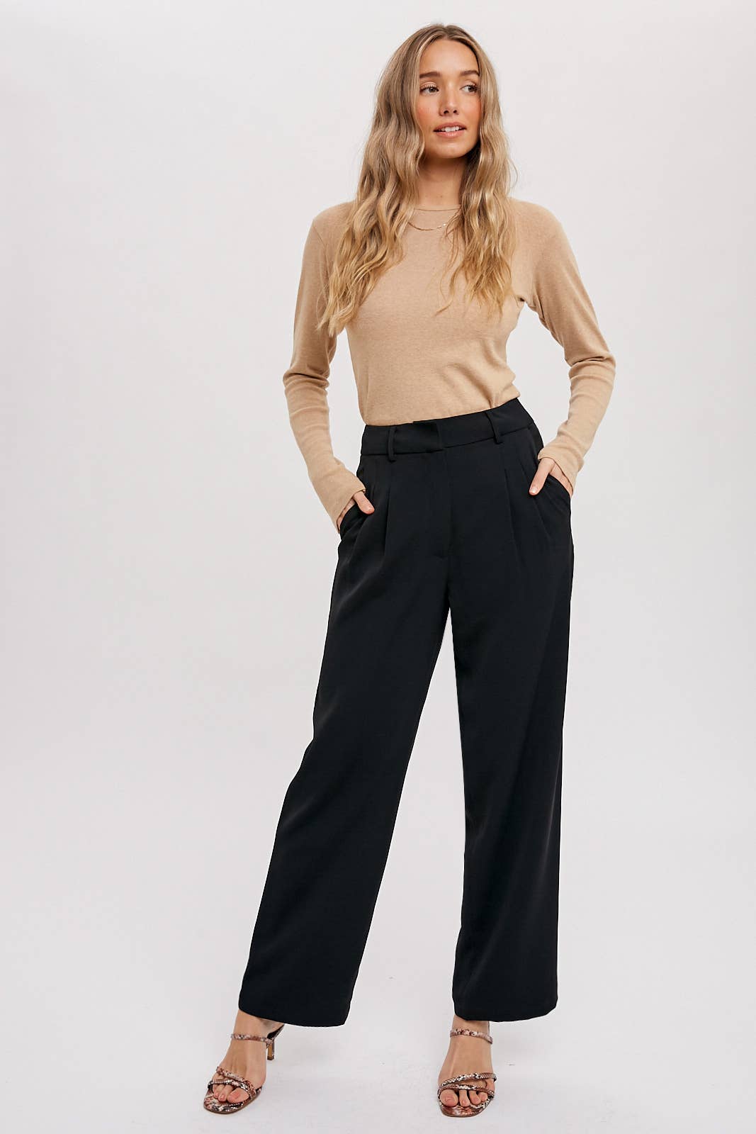 Tailored High Waisted Pants
