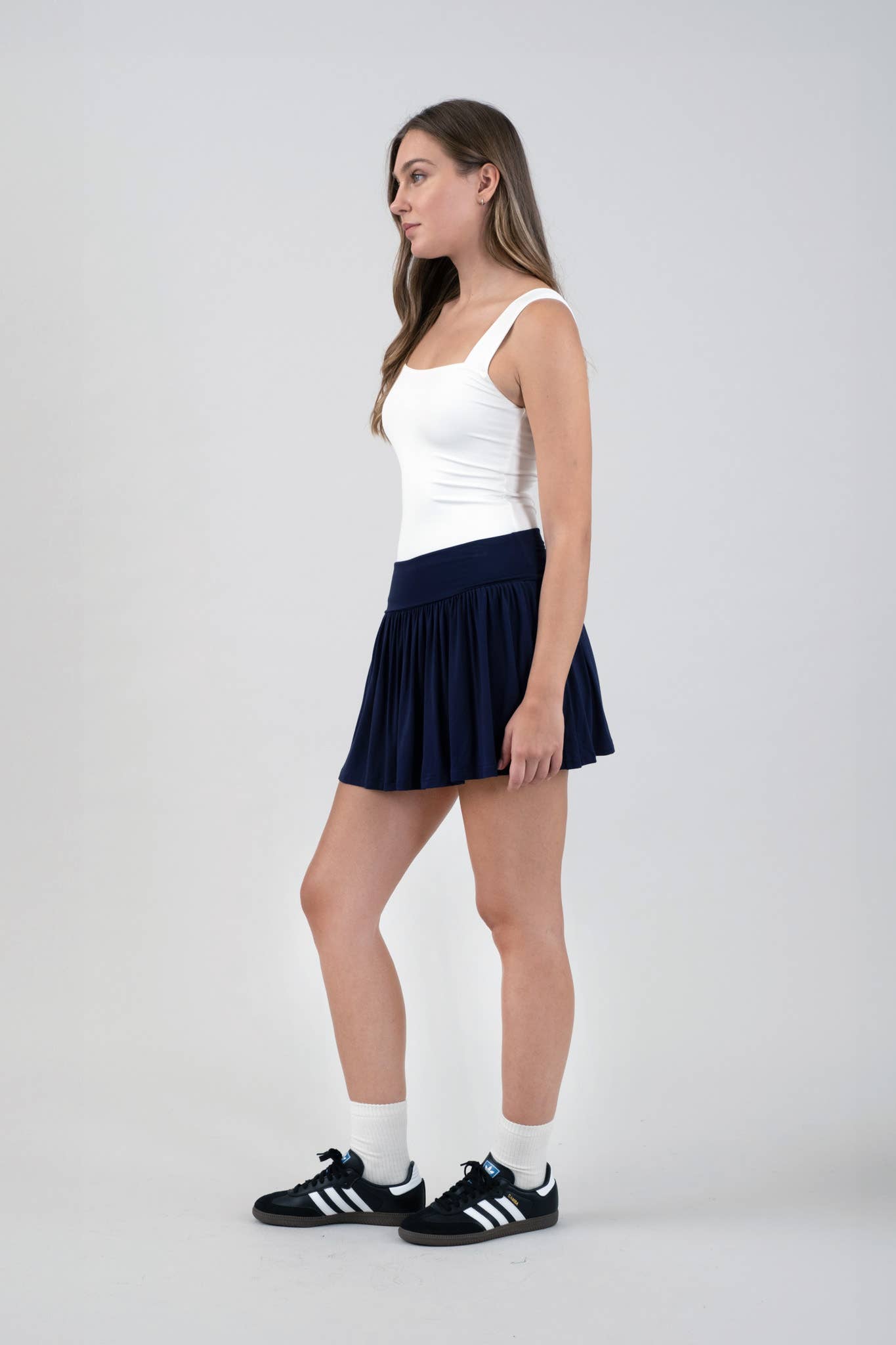 The Camila Square Neck Top in White