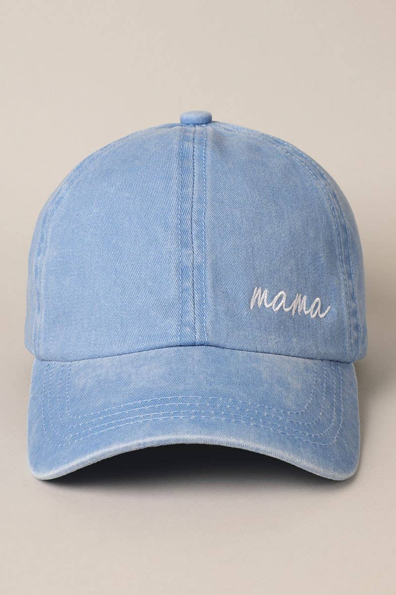 Mama Lettering Embroidery Baseball Cap