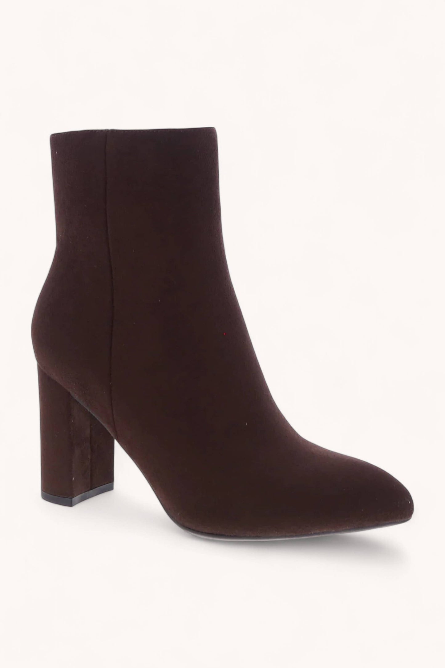 Elegant Suede Pointed Toe Ankle Booties