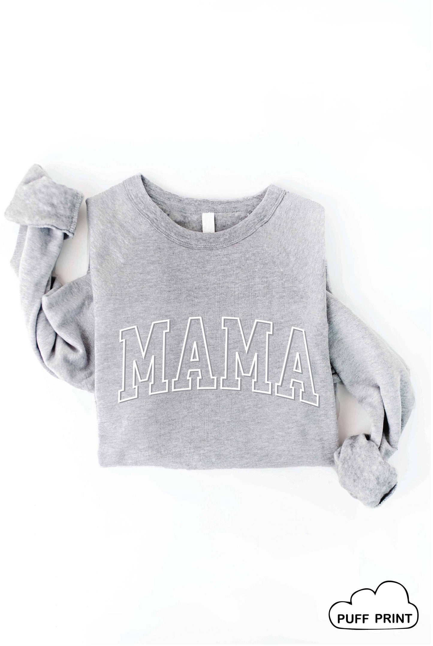MAMA Puff print Graphic Sweatshirt