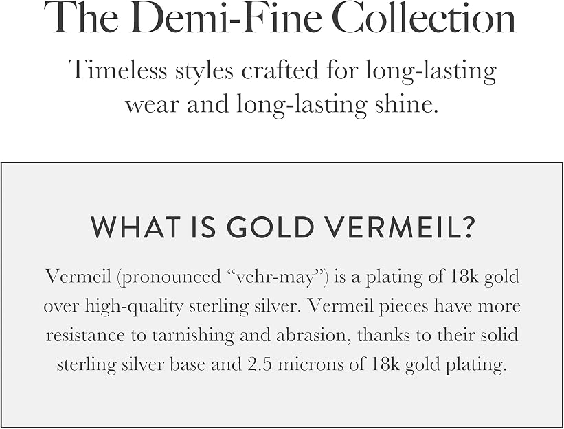 Tiny Dira 18K Gold Vermeil Diamond Pendant Necklace in White Diamond