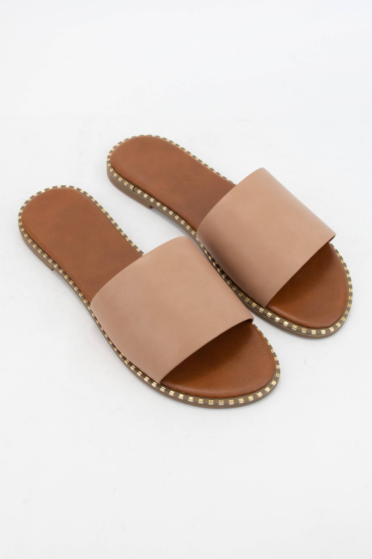 Mica Metal Tip Embellished Edge Sole Sandal