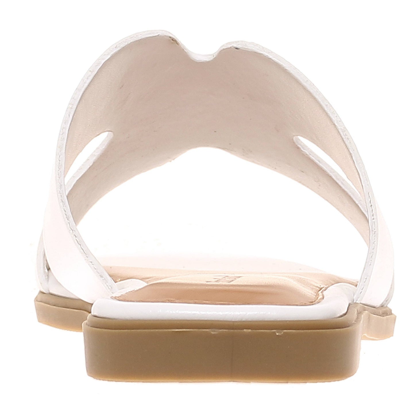 Trendy H-Shaped White Sandals