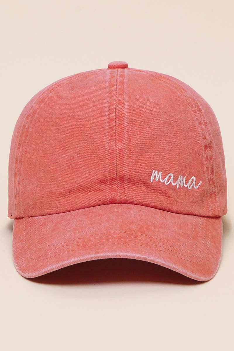 Mama Lettering Embroidery Baseball Cap