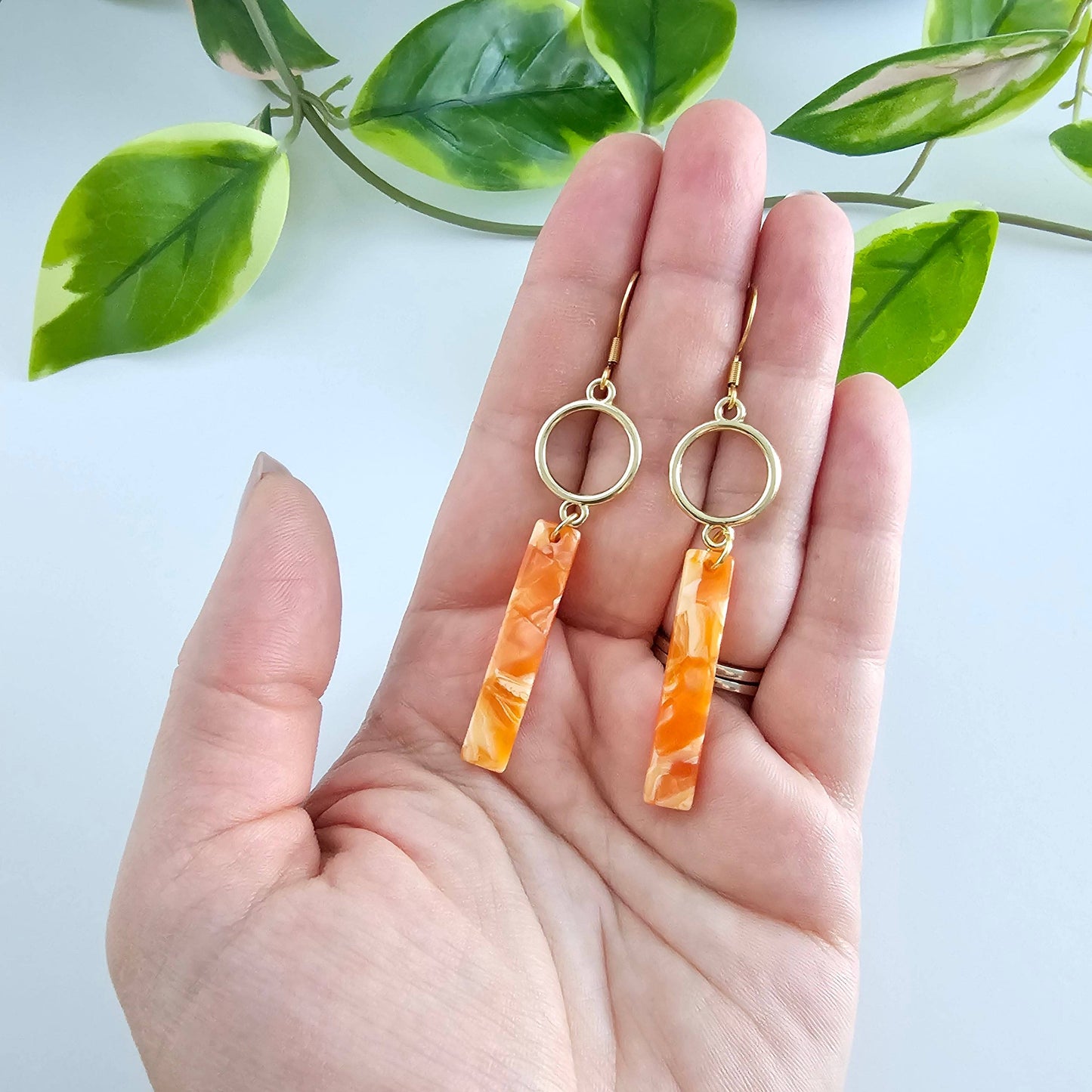Isabella Earrings - Orange Popsicle