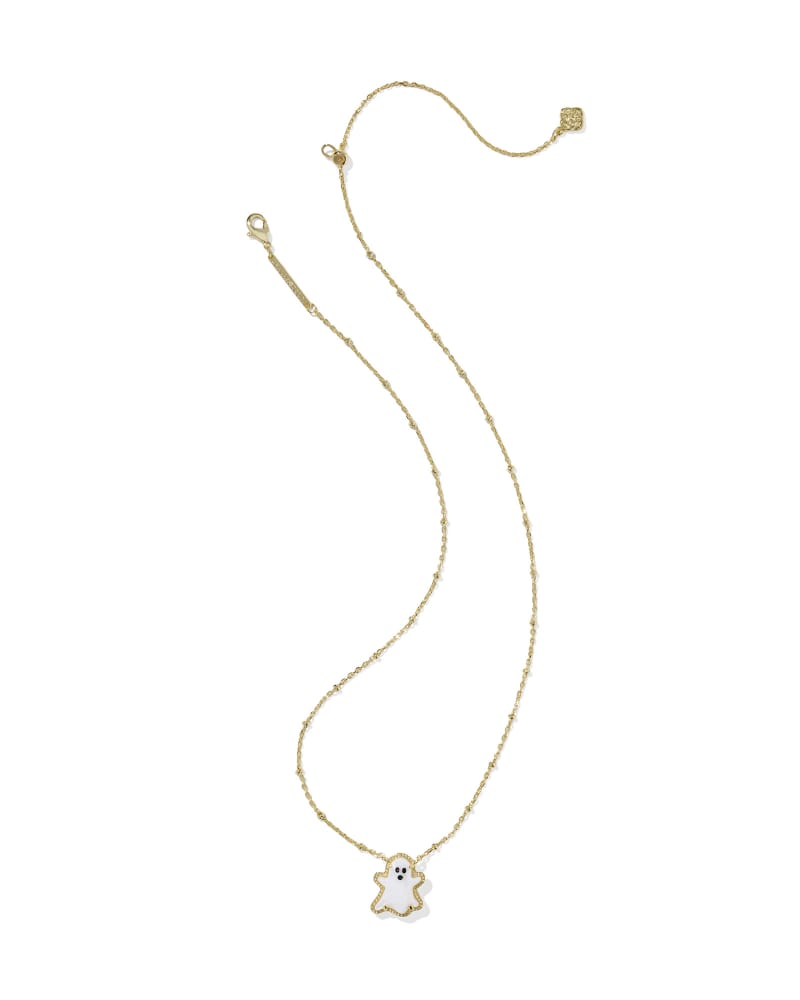 Ghost Gold Short Pendant Necklace