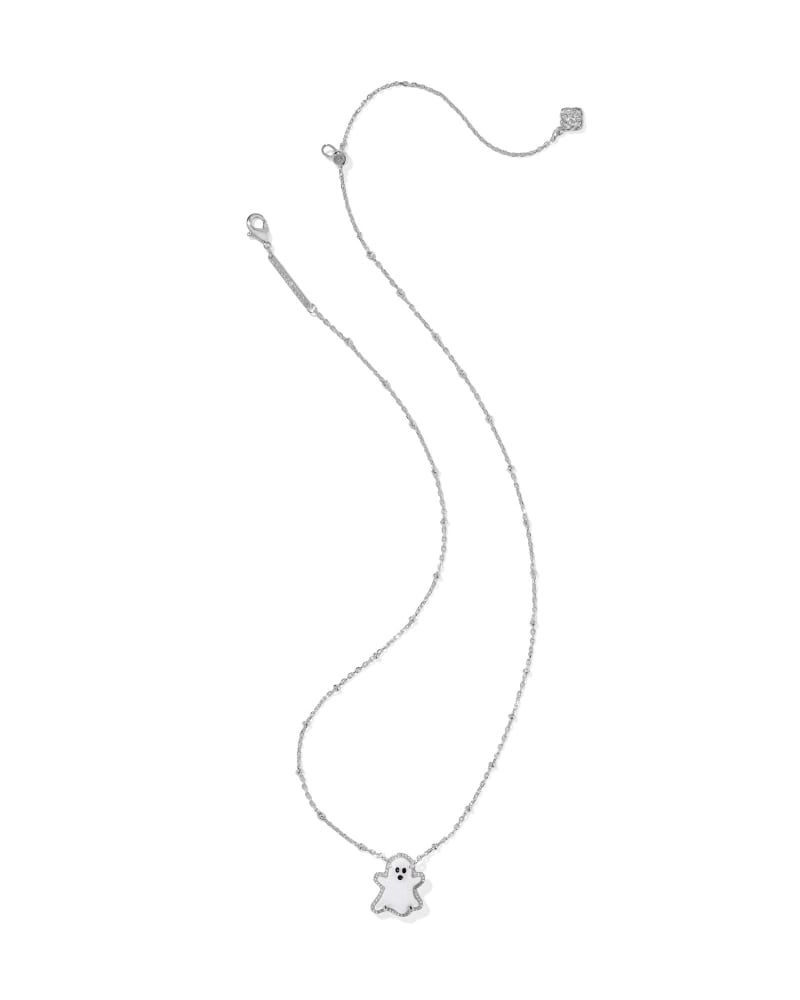 Ghost Silver Short Pendant Necklace