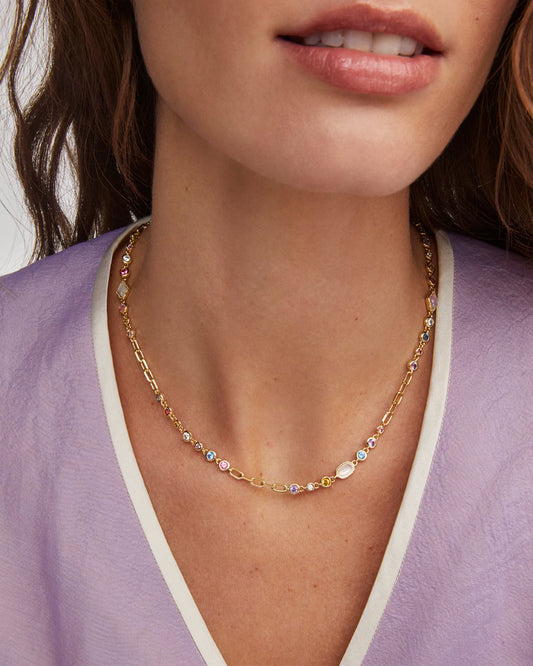 Mini Elisa and Abbie Gold Convertible Strand Necklace