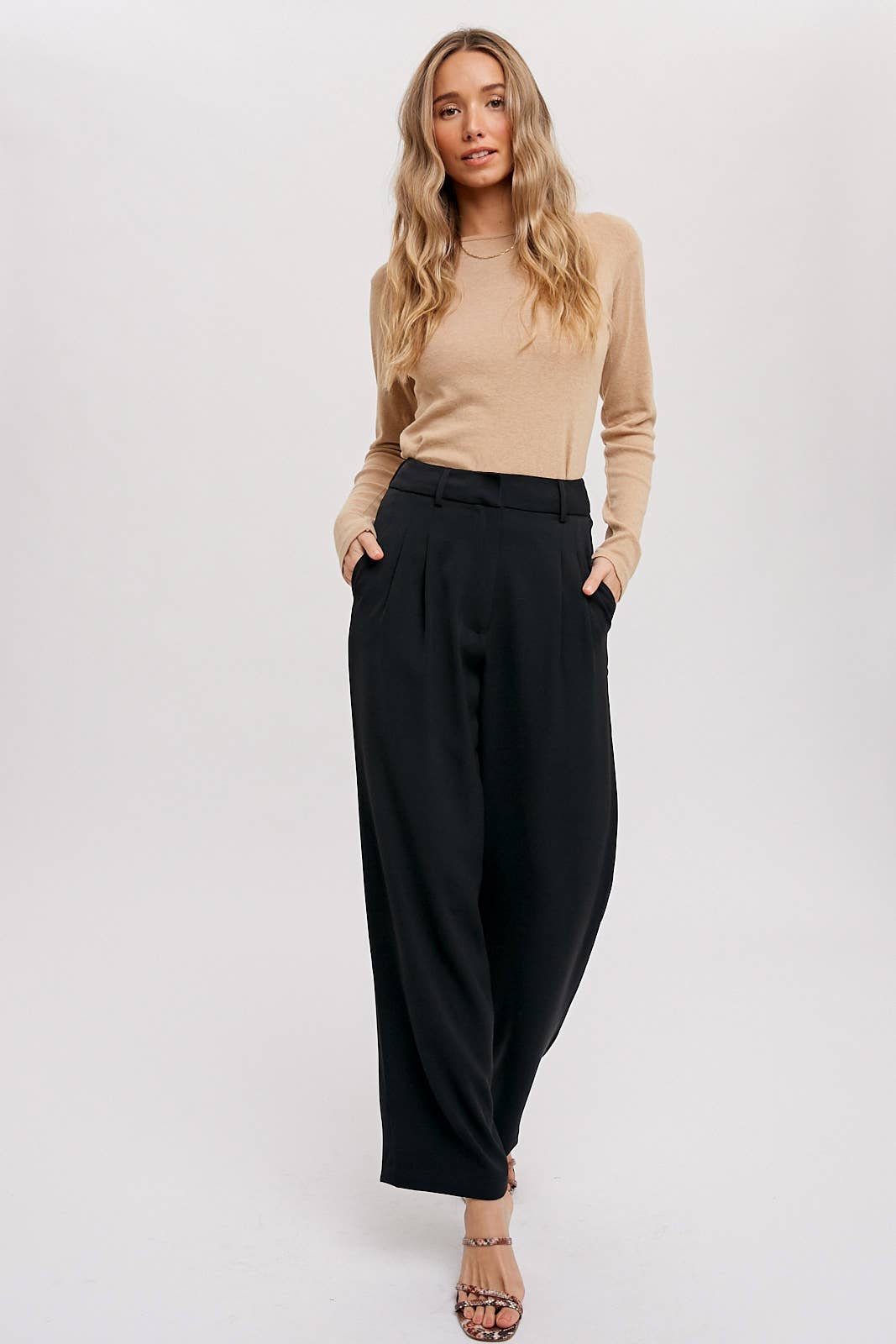 Tailored High Waisted Pants