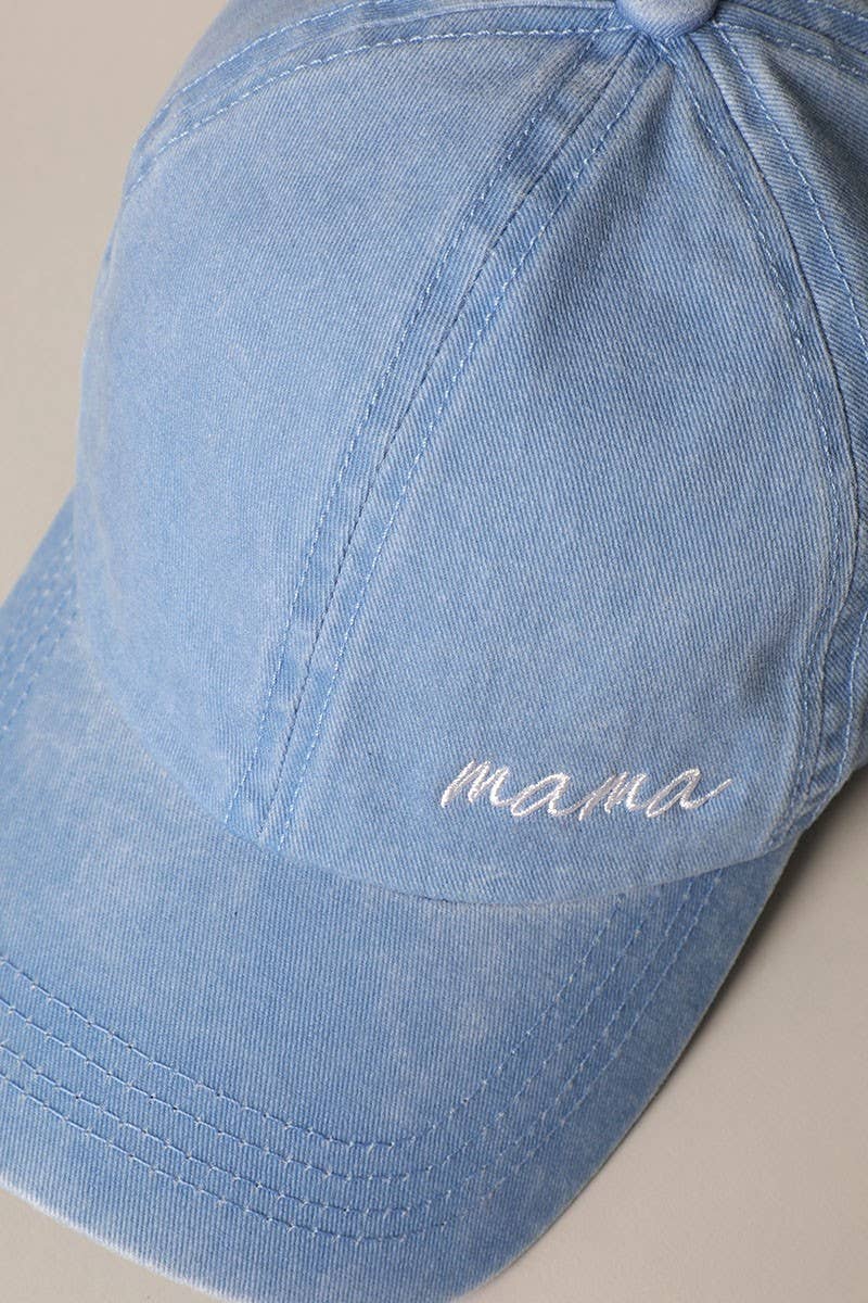 Mama Lettering Embroidery Baseball Cap