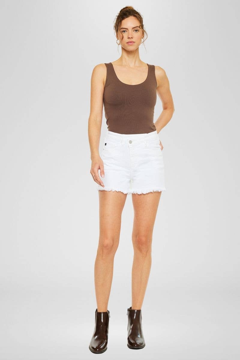 90's Crossover Shorts in White