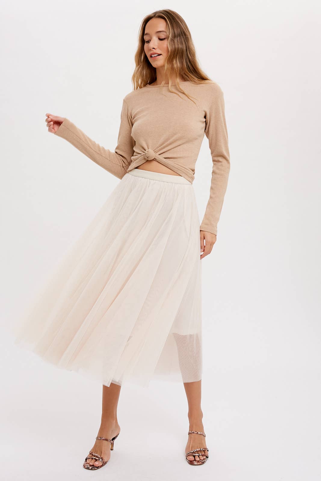 Holiday Tulle Midi Skirt