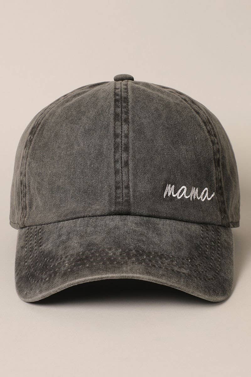 Mama Lettering Embroidery Baseball Cap