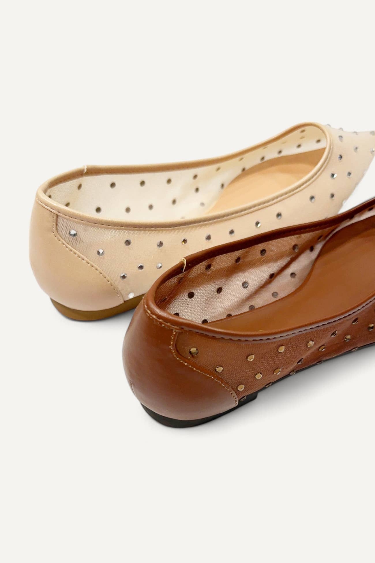 Rhinestone Mesh Flats