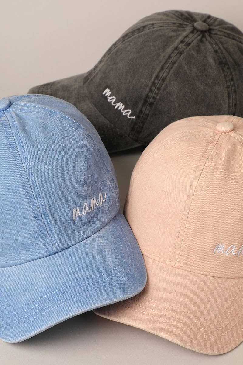 Mama Lettering Embroidery Baseball Cap