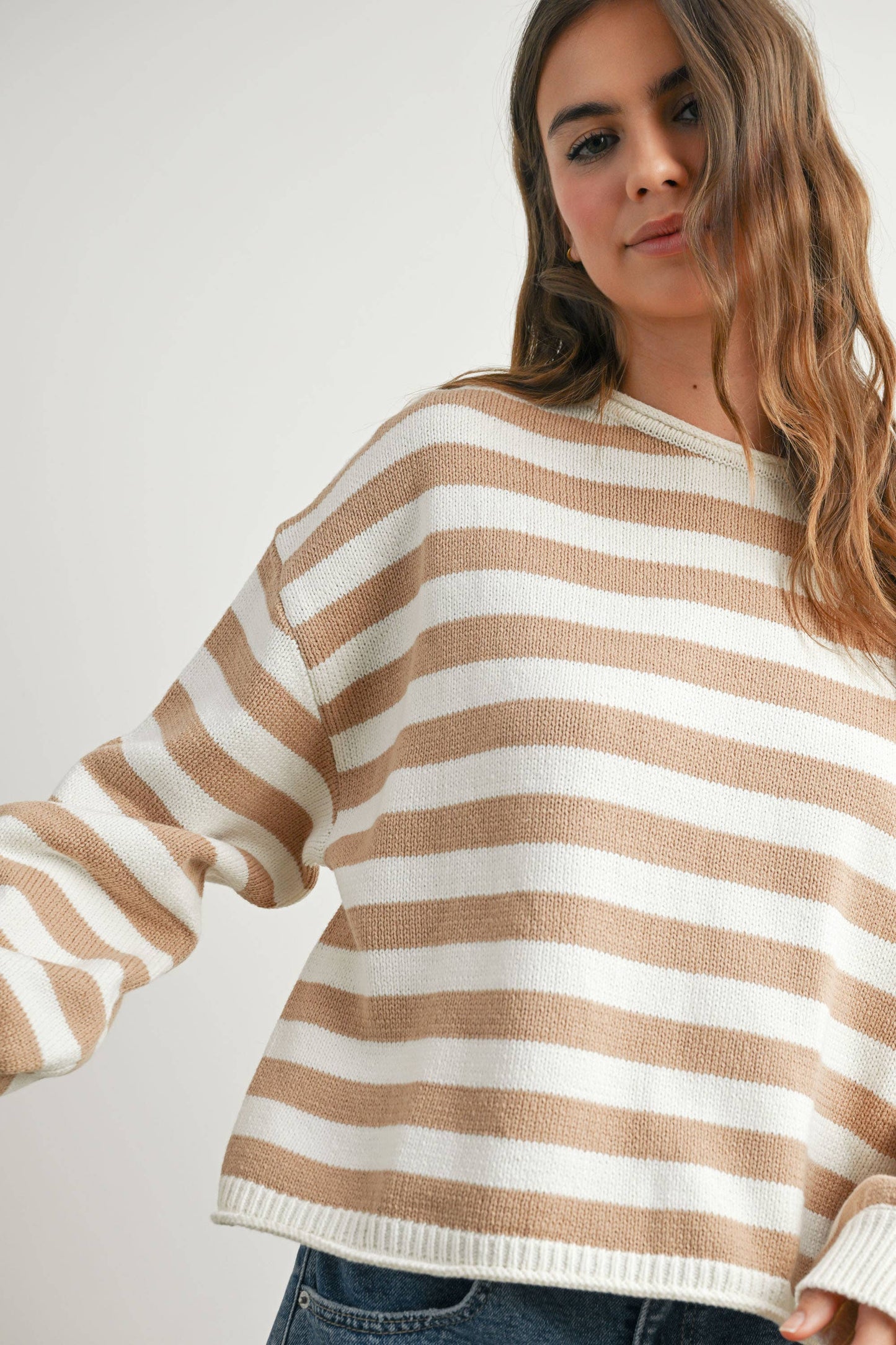 Comfy Stripped Sweater Top
