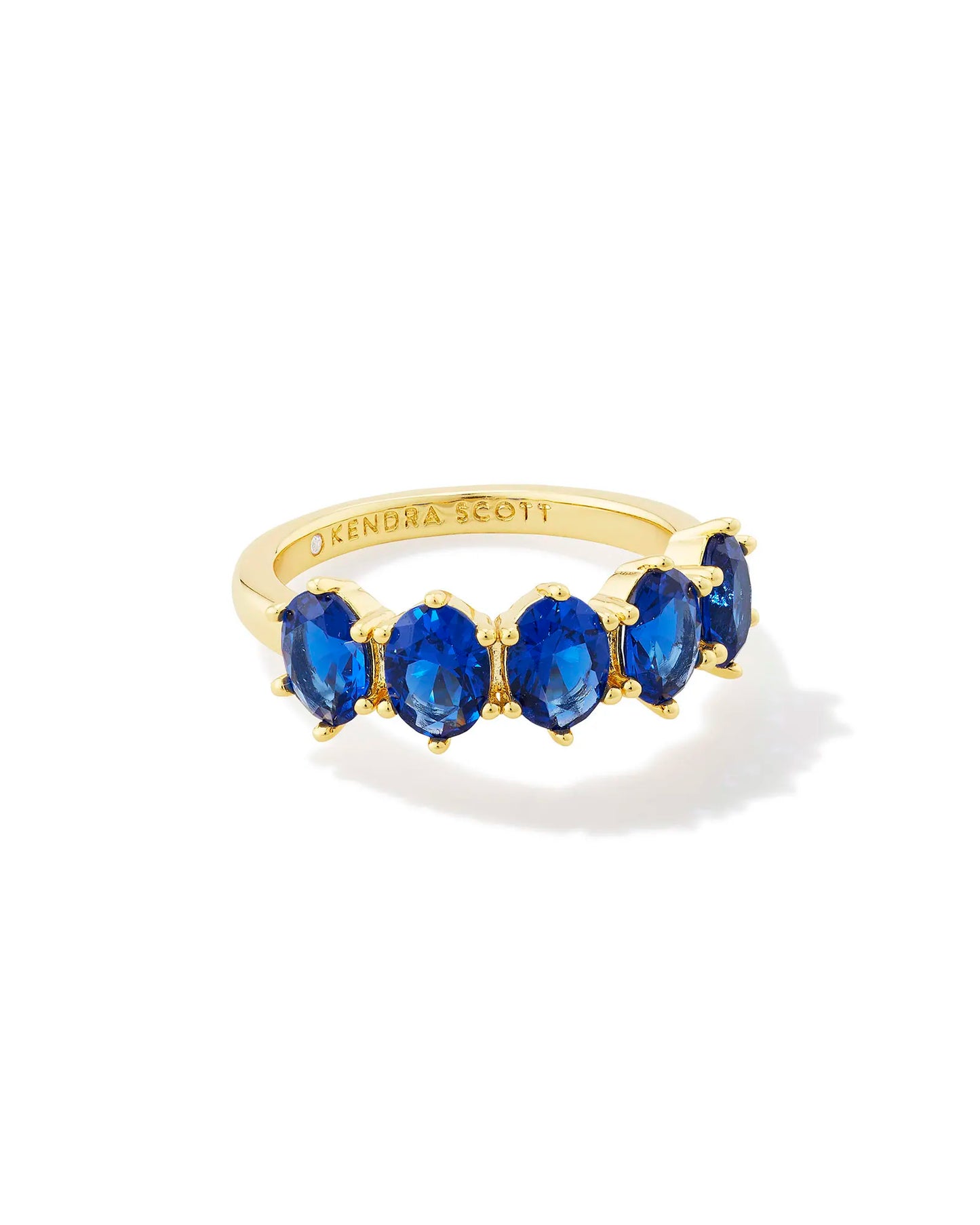 Cailin Crystal Band Ring - Blue Crystal - September
