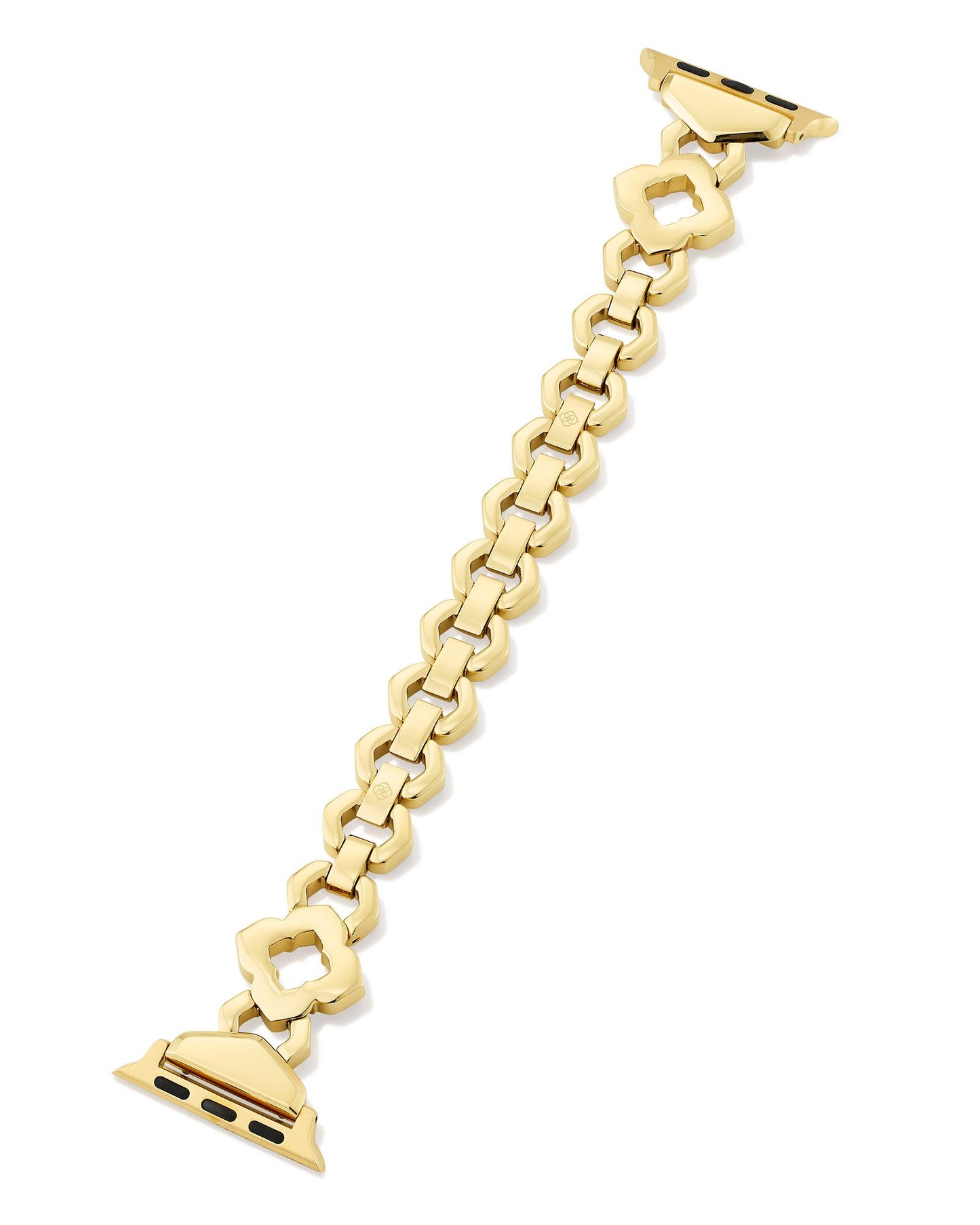 Medallion Watch Band in Gold Tone Stainless Steel