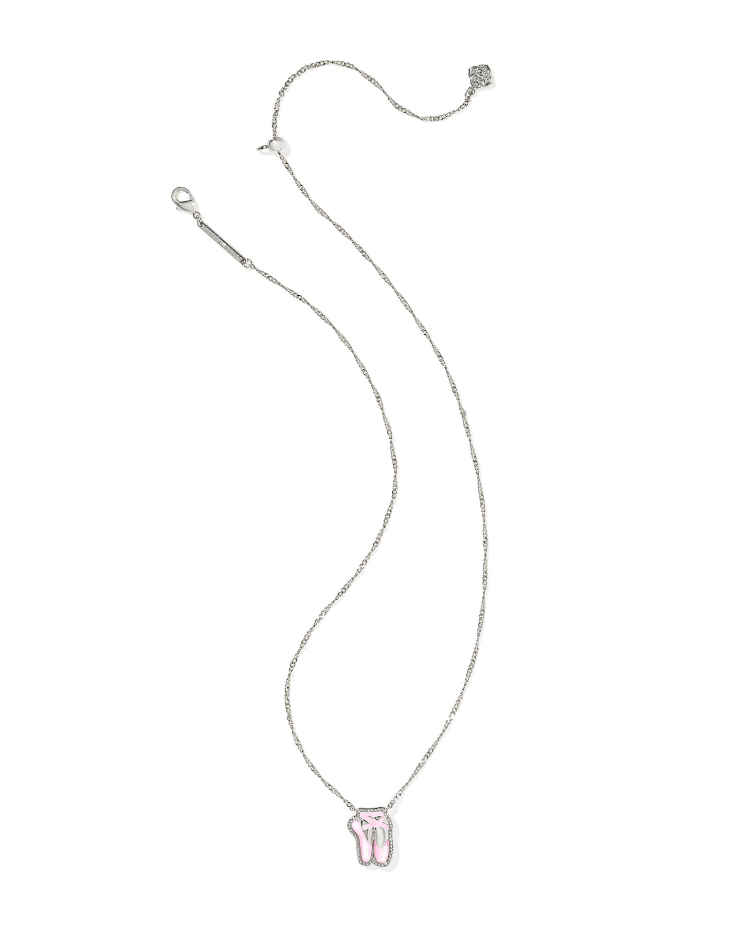 Ballet Silver Short Pendant Necklace