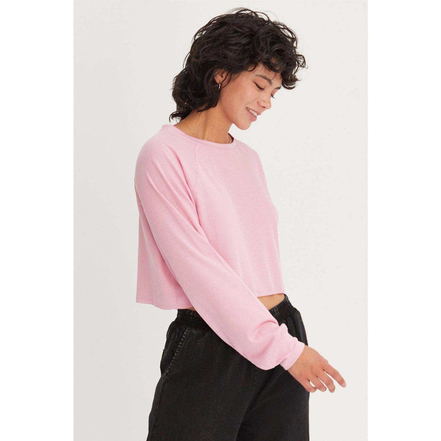 Raglan Sleeve Crop Top