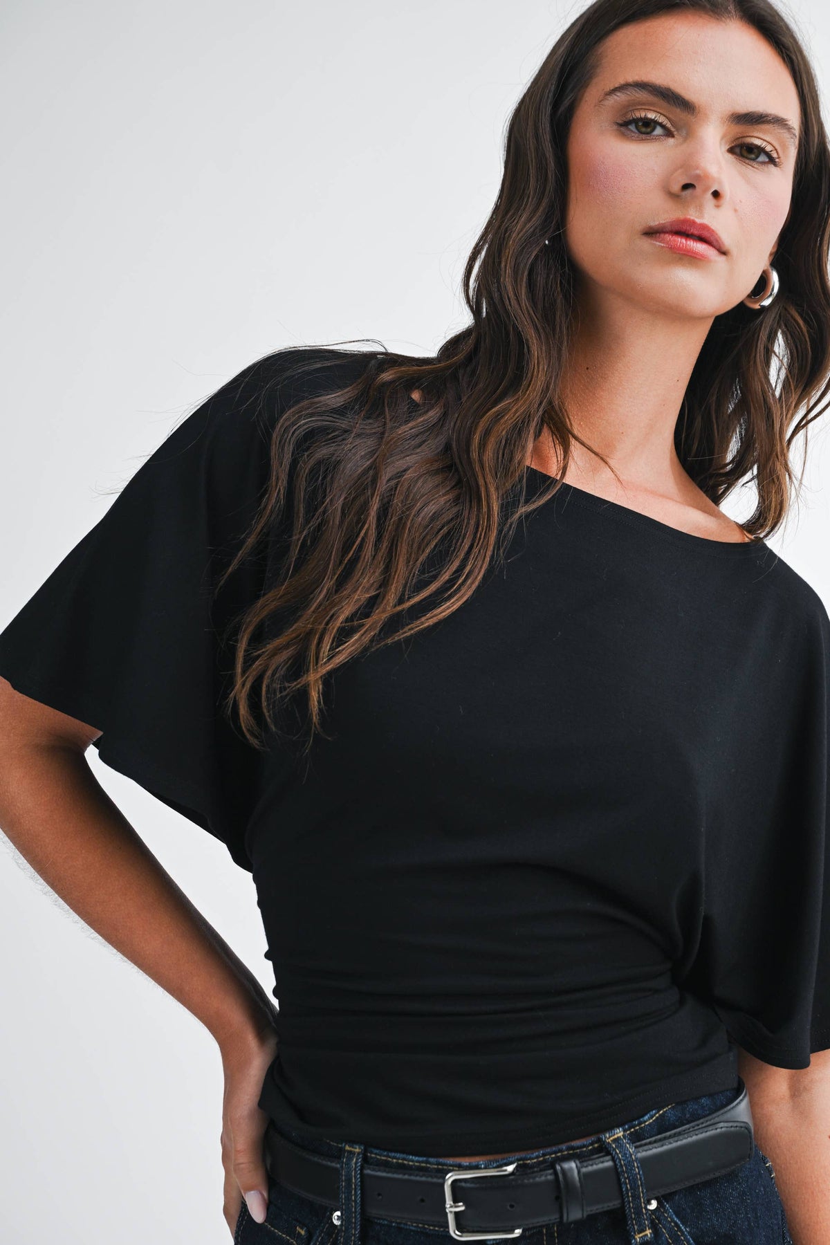 Back Tie Waist Detail Top