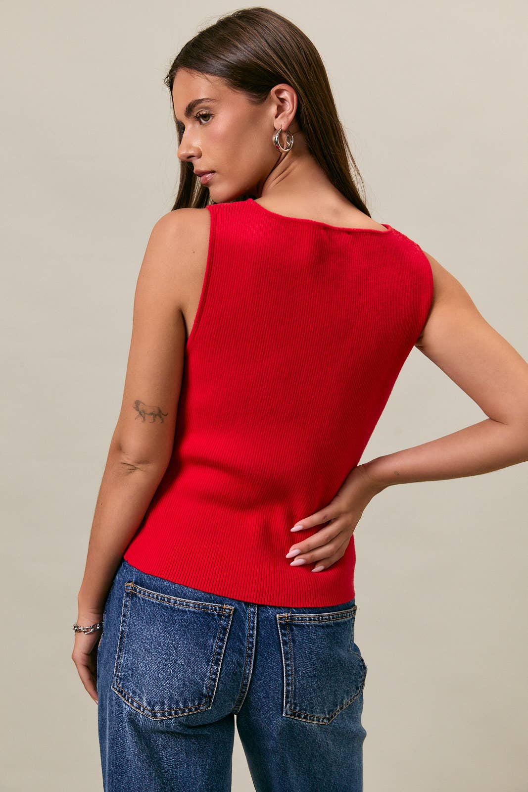 Sleeveless Knit Top