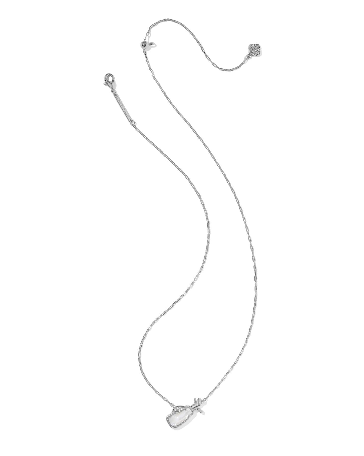 Golf Silver Short Pendant Necklace