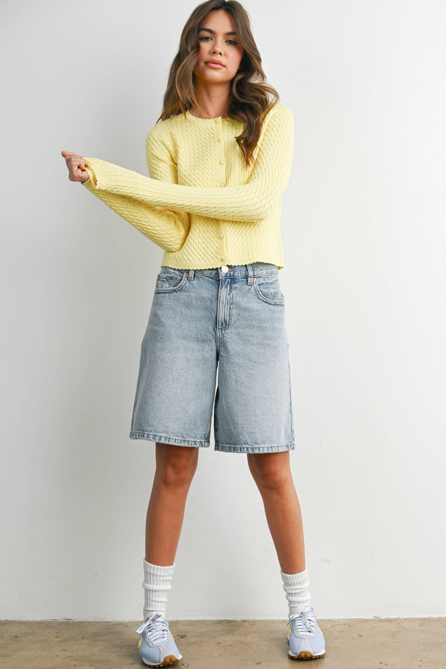 Button-Up Knit Cardigan