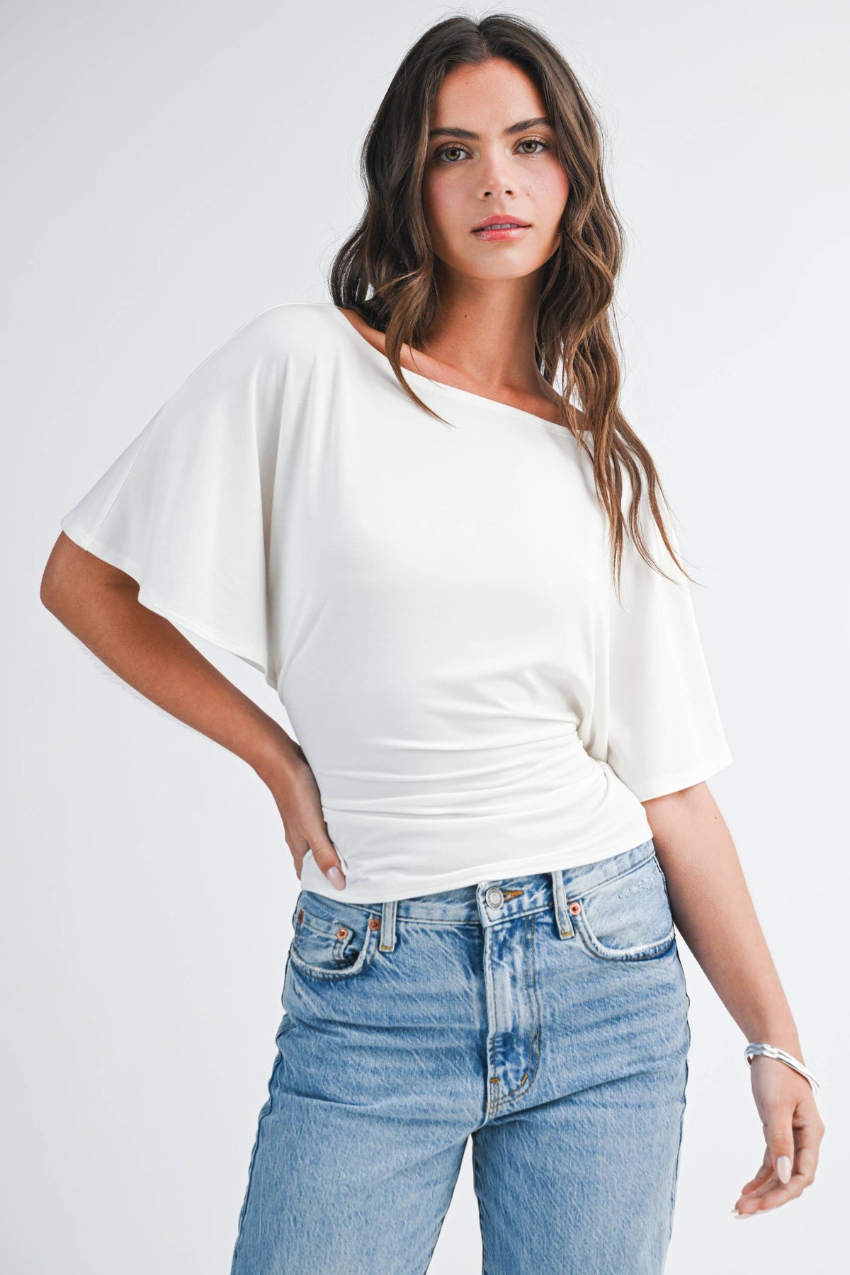 Back Tie Waist Detail Top