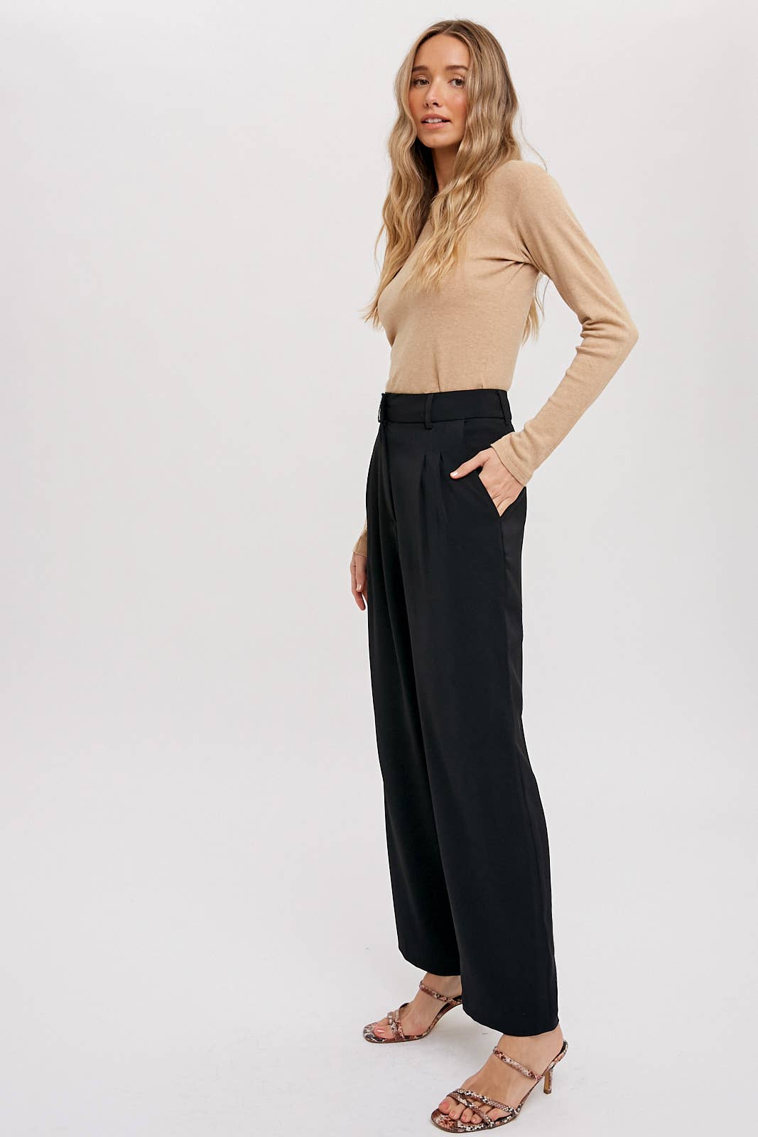 Tailored High Waisted Pants