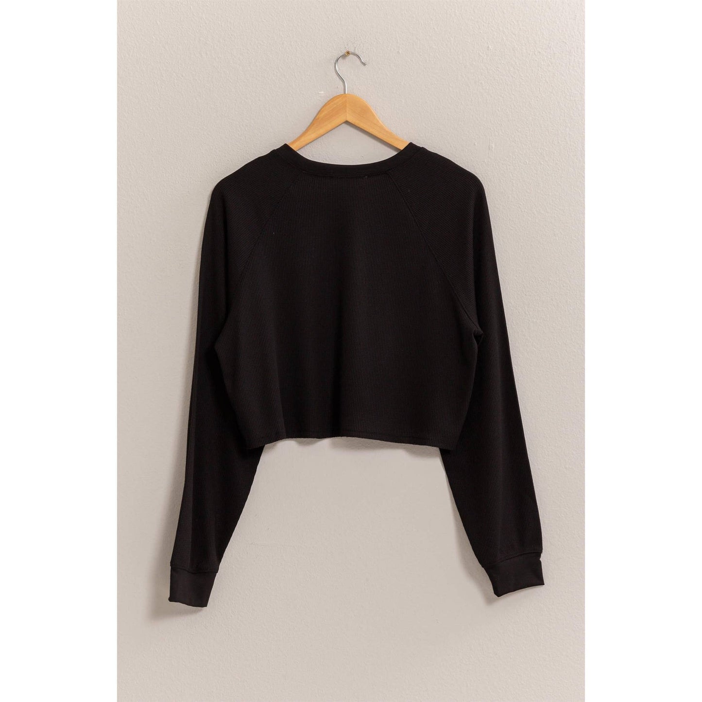 Raglan Sleeve Crop Top