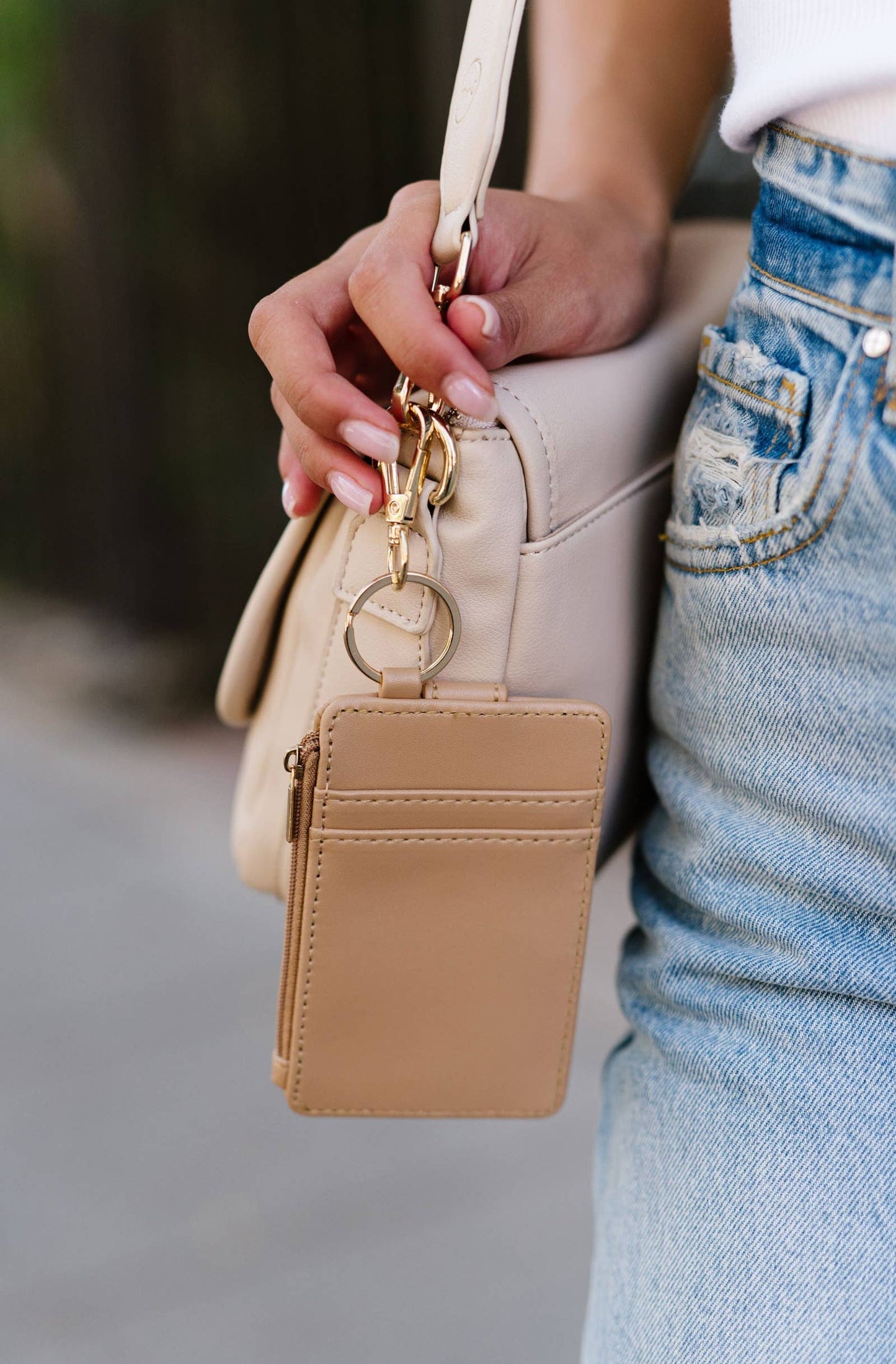 Ava Handheld Keychain Wallet Backpack Purse Accessory