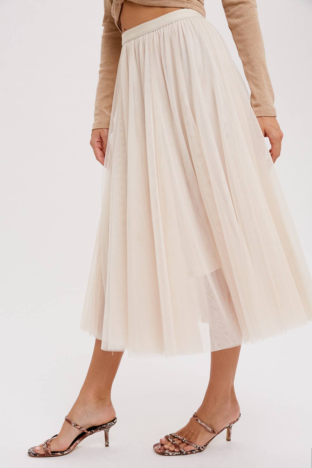Holiday Tulle Midi Skirt