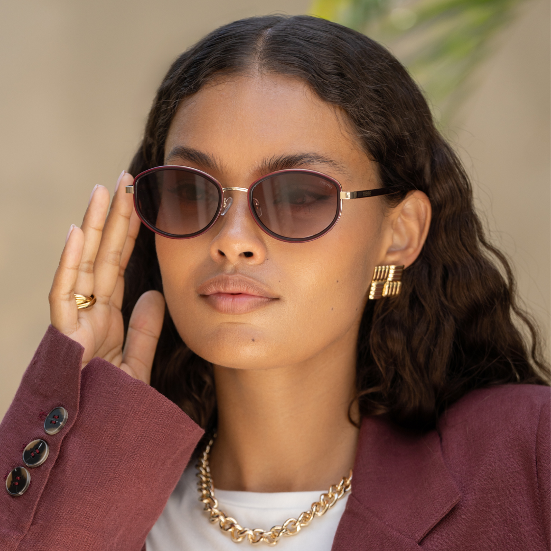 Jordan Acetate Oval Sunglasses