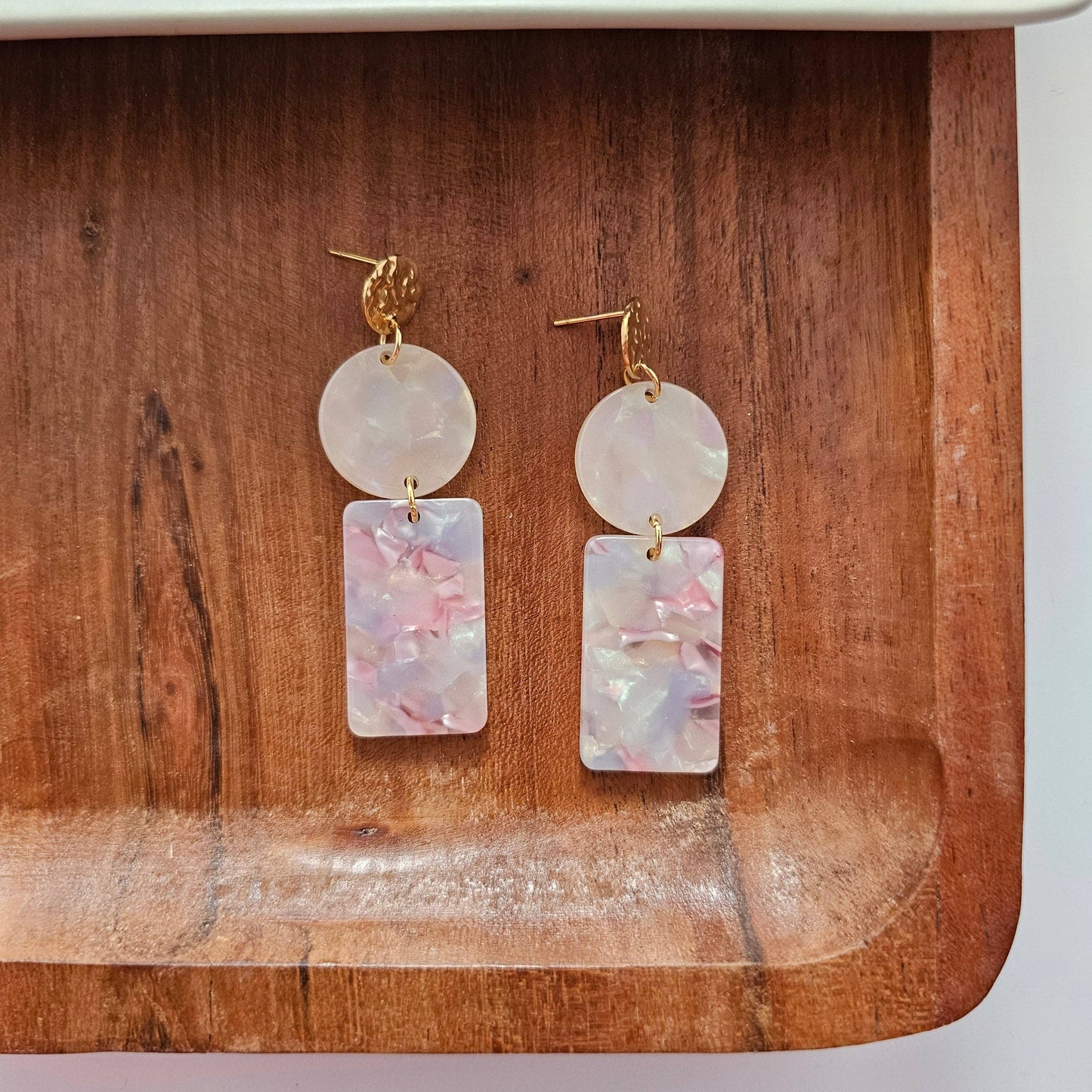 Whimsical Earrings - Iridescent Pastel