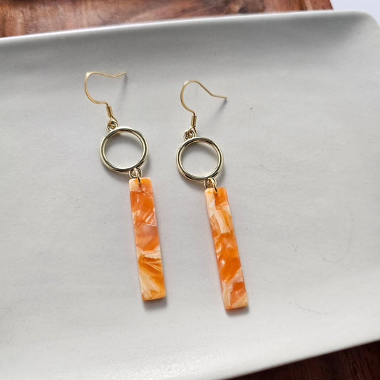 Isabella Earrings - Orange Popsicle