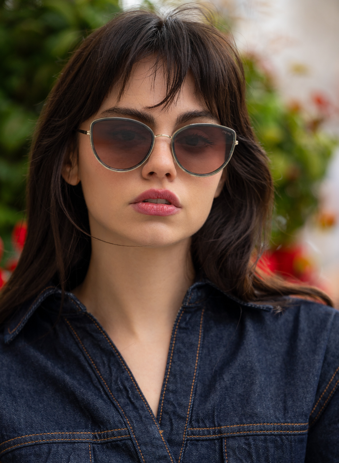 Luna Acetate Womens Cat Eye Sunglasses