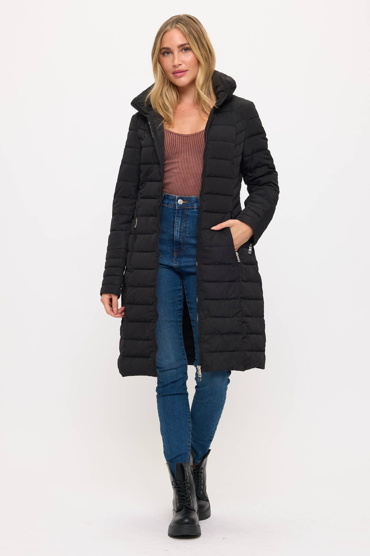 Summit Sleek Quilted Puffer Coat
