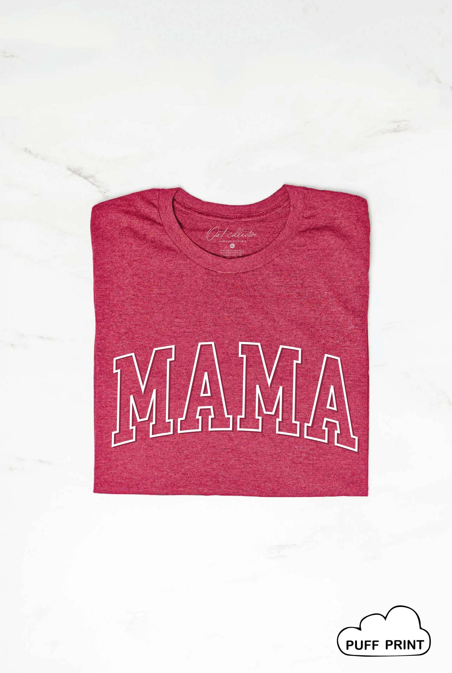 MAMA Puff Print Graphic T-Shirt