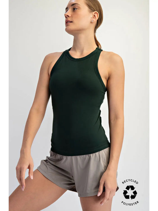 Regency Green Butter Soft Racerback Tank
